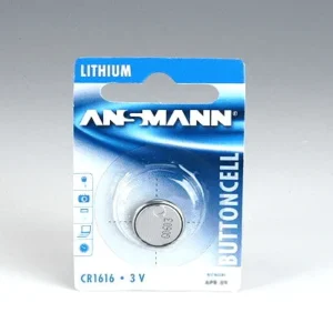 Pile lithium bouton CR1616 3V ; Blister de 1 pile