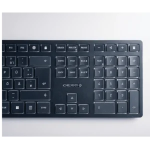 Clavier KW 9100 SLIM, sans fil, Silencieux & témoin Maj, Noir