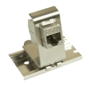 Support 1 port keystone pour rail DIN