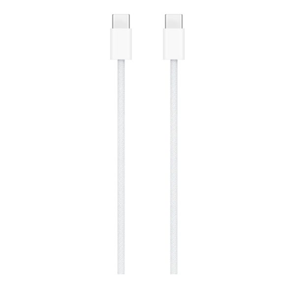 Cordon USB-C 1 mètre  transfert de données Apple Blanc