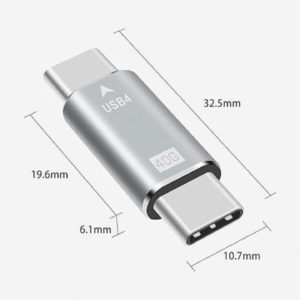 Coupleur USB-C mâle mâle, 240Watts, 40Gbps, USB4 Gen 3x2
