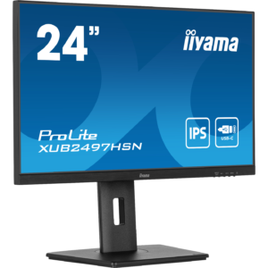 Ecran 24'' Ultra mince Noir IPS 1920x1080 100Hz 1ms HDMI DP USB-C