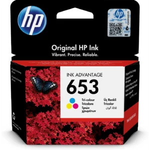Cartouche d'encre  trois couleurs HP 653 Rendement standard