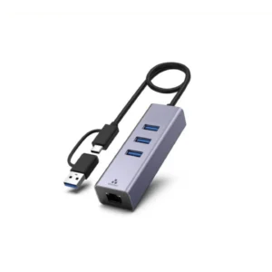 Adaptateur HUB 3ports USB-A 3.1 sur USB-C ou A+ port Ethernet Gigabit