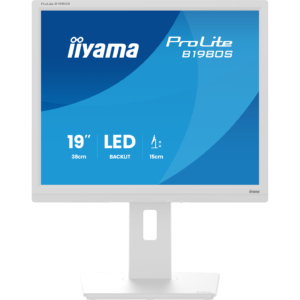 Écran LED ProLite (19") SXGA, 5:4, 250 cd/m², 3 ms, Pivot, Blanc