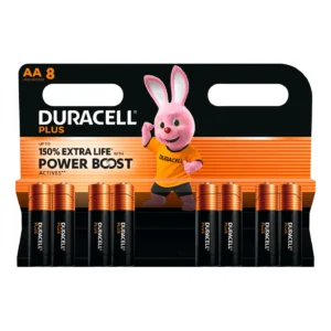 Pile Alcaline POWER BOOST 150% AA LR06, 1.5V, 2.7Ah - 8 pièces