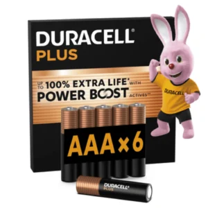 Pile Alcaline POWER BOOST 100% AAA LR03, 1.5V - 6 pièces