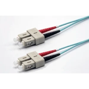 Jarretière zip 2,0mm OM3 50/125 SC-UPC/SC-UPC LSZH aqua 1m