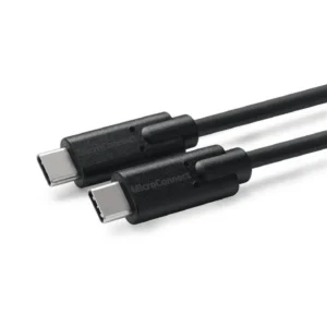 Cordon USB 3.1 Gen2 TypeC mâle / TypeC mâle noir 1mètre