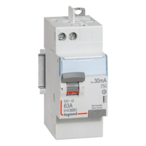Interrupteur différentiel DX3 2P 63A Type AC arrivée + départ peigne