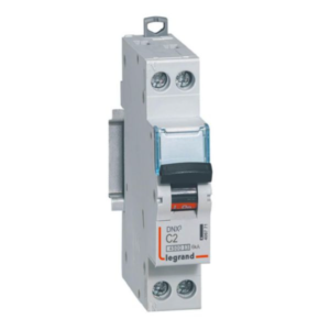Disjoncteur 2A unipolaire + neutre DNX3 - courbe C - 4,5/6kA - À vis