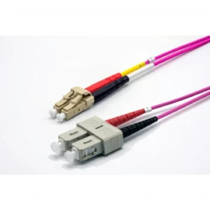 Jarretière zip 2,0mm OM4 50/125 SC-UPC/LC-UPC LSZH magenta 5m