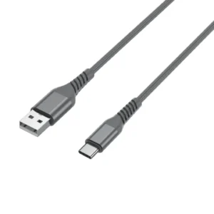 Cordon USB-A/USB-C mâle en nylon + kevlar 400D, USB 3.2 Gen1, 3A - 2m