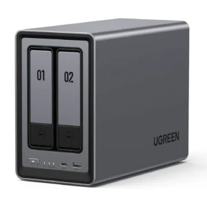Serveur NAS 2 baies Intel N100 Quad-Core 8Go DDR5, 2.5 GbEth, HDMI 4K