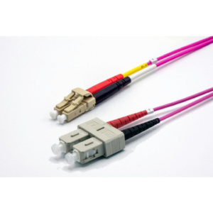 Jarretière zip 2,0mm OM4 50/125 SC-UPC/LC-UPC LSZH magenta 2m