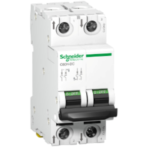 Disjoncteur modulaire - 2P - 40A - C curve - Acti9 C60H-DC