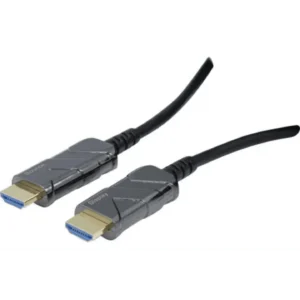 Cordon HDMI Ultra HighSpeed avec Ethernet cuivre + fibre 20 mètres