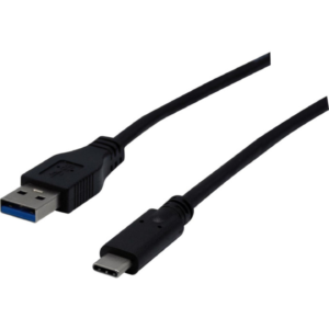Cordon adaptateur USB 3.2 Gen 1 (3.1 Gen 1) 1 mètre USB A USB C Noir