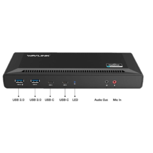 Station d accueil USB-C & USB-A Double affichage avec Power Delivery