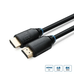 Cordon HDMI 2.1 Type A (Standard) mâle/mâle 5 mètres