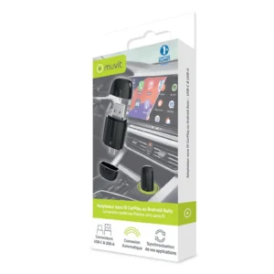 Adaptateur sans fil carplay / android auto USB-C + USB-A