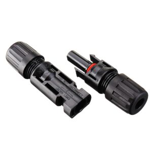 Paire de Connecteurs de câble MC4 Insertion Rapide DC + & -