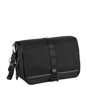 SACOCHE 15.6'', dos semi-rigide,  polyester + EVA , gris foncé
