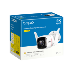 Caméra IP Tapo C320WS, 2K QHD, 4MP, Intérieure et extérieure, WiFi
