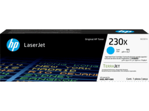 Cartouche de toner 230X haute capacité, 5500 pages - Cyan
