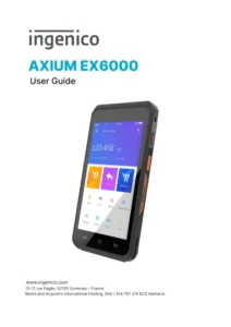 Terminal de paiement itinérant Axium EX6000 et solution commerce
