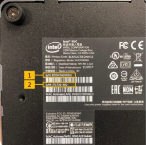 NUC Barebone 14 Pro UCFF Intel Core Ultra 7 155H DDR5-SDRAM