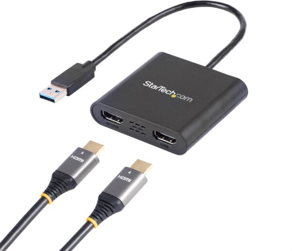 Adaptateur USB 3.2 Gen 1 vers double HDMI – 4K