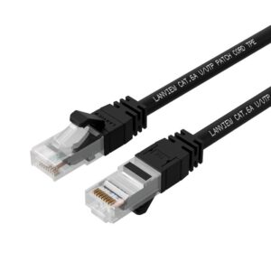 Cordon réseau Noir Catégorie 6A UTP 10 mètres LSZH SmartClick