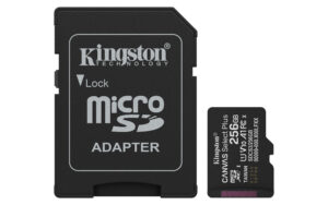 Carte mémoire micro SDXC 256Go Gen3 150MB/s A1 Adaptateur SD Inclus