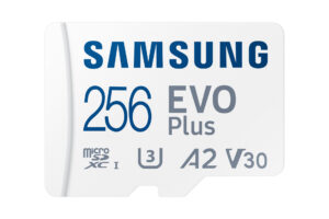 Carte mémoire 256Go EVO PLUS 2024 Micro SDXC UHS-I avec adaptateur SD