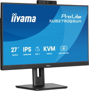 Écran ProLite LED (27″) WQHD, KVM, Webcam, USB-C 65W, 100 Hz, Pivot