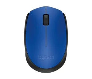 Souris Optique RF sans fil 1000 DPI Ambidextre Noire & Bleue