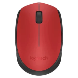 Souris Optique RF sans fil 1000 DPI Ambidextre Noire & Rouge