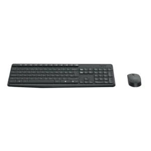 Kit Clavier/souris MK235,Standard,Sans fil, RF sans fil,AZERTY,Noir