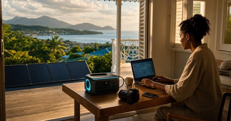 Générateur portable + panneaux solaires en Guadeloupe : le kit autonomie parfait pour vos vacances et télétravail