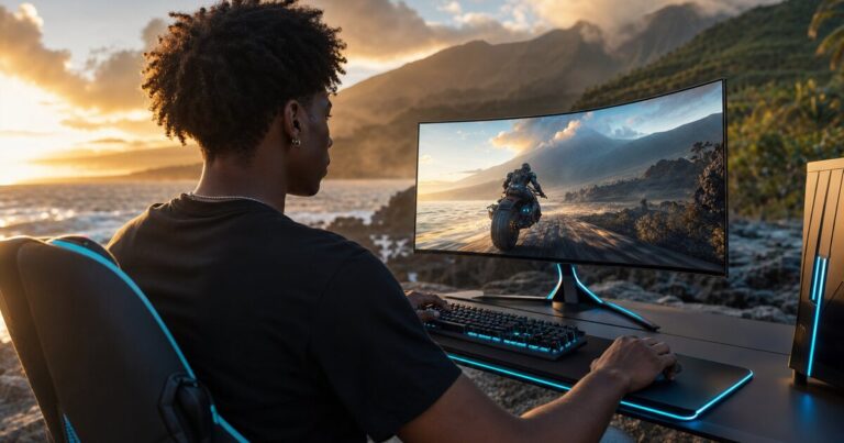 Écrans gaming OLED incurvés en Guadeloupe : la révolution visuelle pour les gamers en 2026