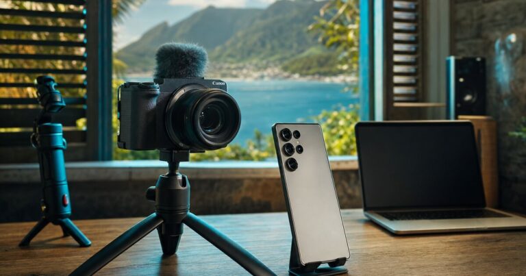 Canon EOS R50V vs Samsung Galaxy S26 Ultra : quel appareil choisir pour vos créations TikTok et YouTube en Guadeloupe en 2026 ?